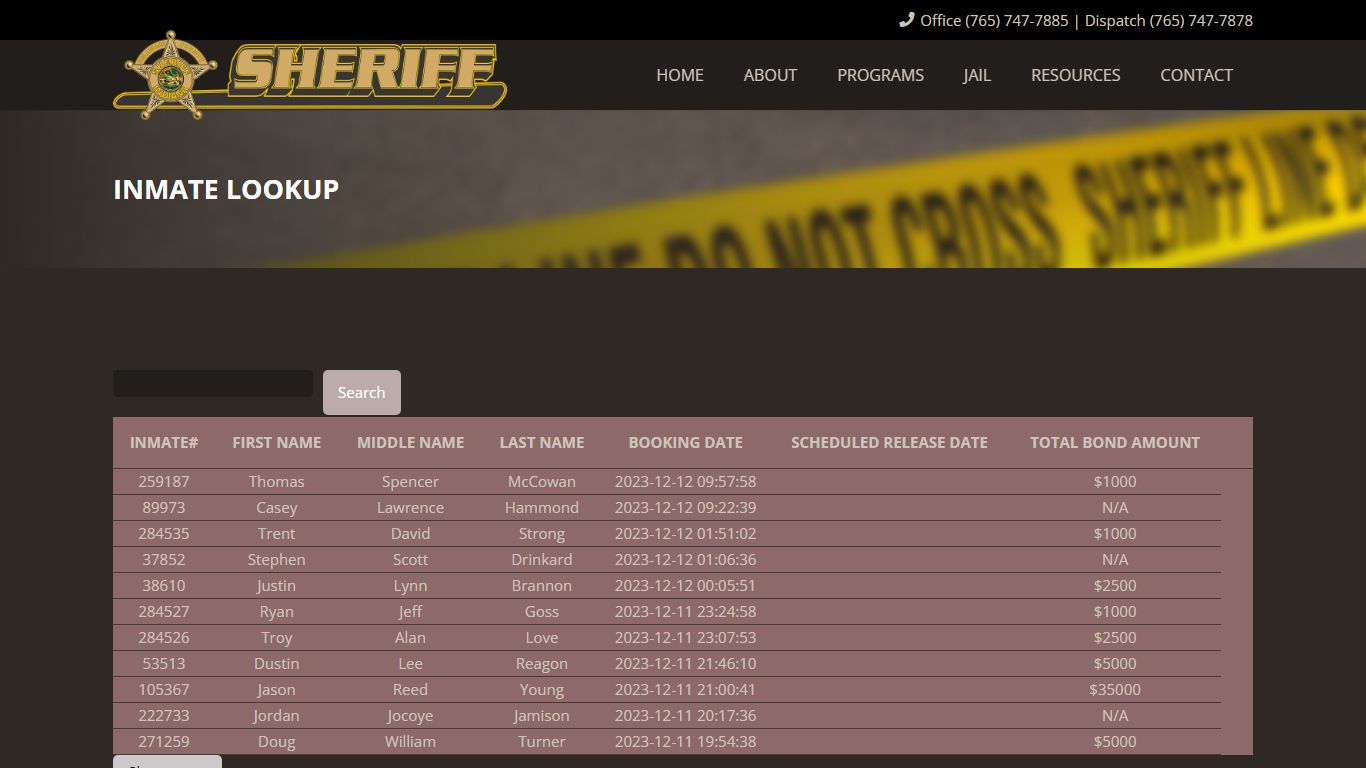 Inmate Lookup - Delaware County Sheriff